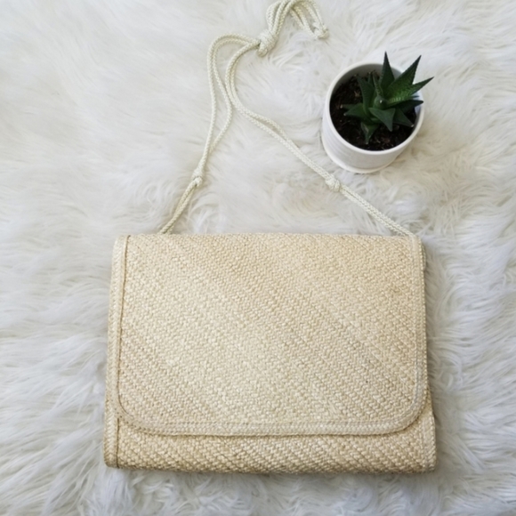 Lesco - vintage straw purse made in Hong Kong, vacation, resort, summer, boho, - Picture 2 of 9